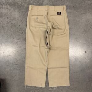 Vintage Y2K Dickies Skateboarding Tan Beige Wide Leg Flare Men's Pants 32